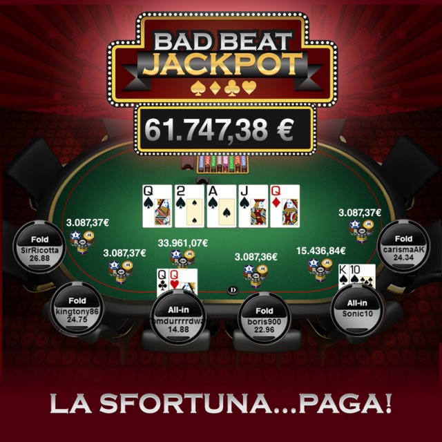 Grand Villa Poker Bad Beat Slots Togo